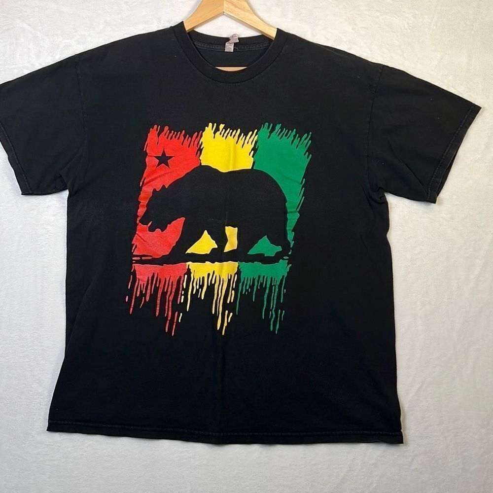 Cali Bear graphics T-shirt-Men XL